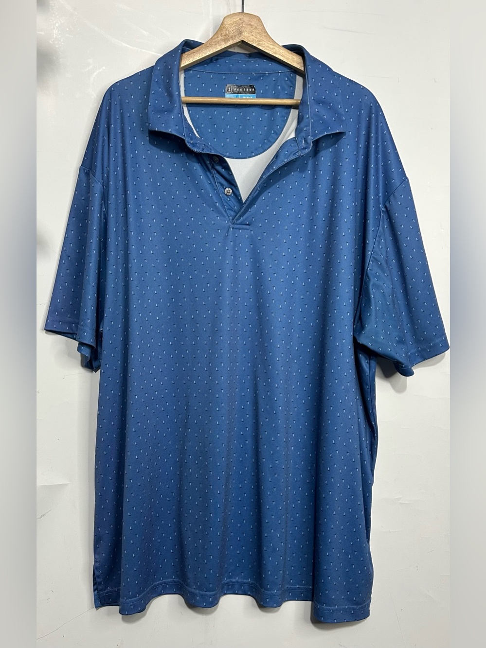 PGA Tour Blue Polo Shirt 3X